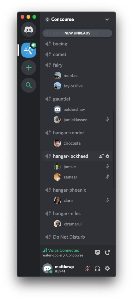 Pairs of engineers working in audio channels on Discord